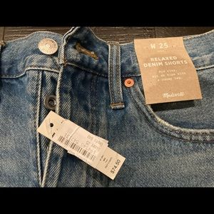 Madewell NWT, relaxed denim shorts